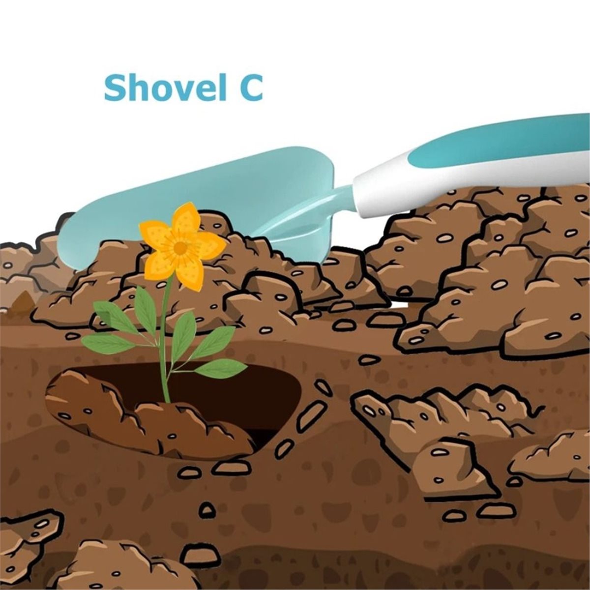 Gardening Tools Shovel - Set Peralatan Berkebun Anak Warna Permen