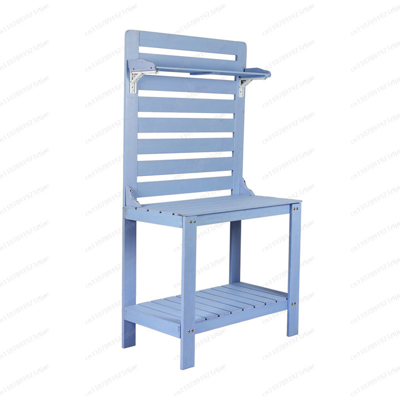 Gardening Tools Japan - Meja Berkebun Sukulen Kayu Solid dengan