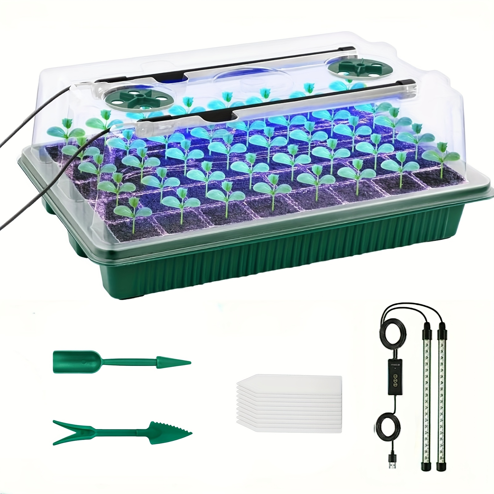 Led Grow Light - Baki Semai Benih dengan Kit Perkecambahan