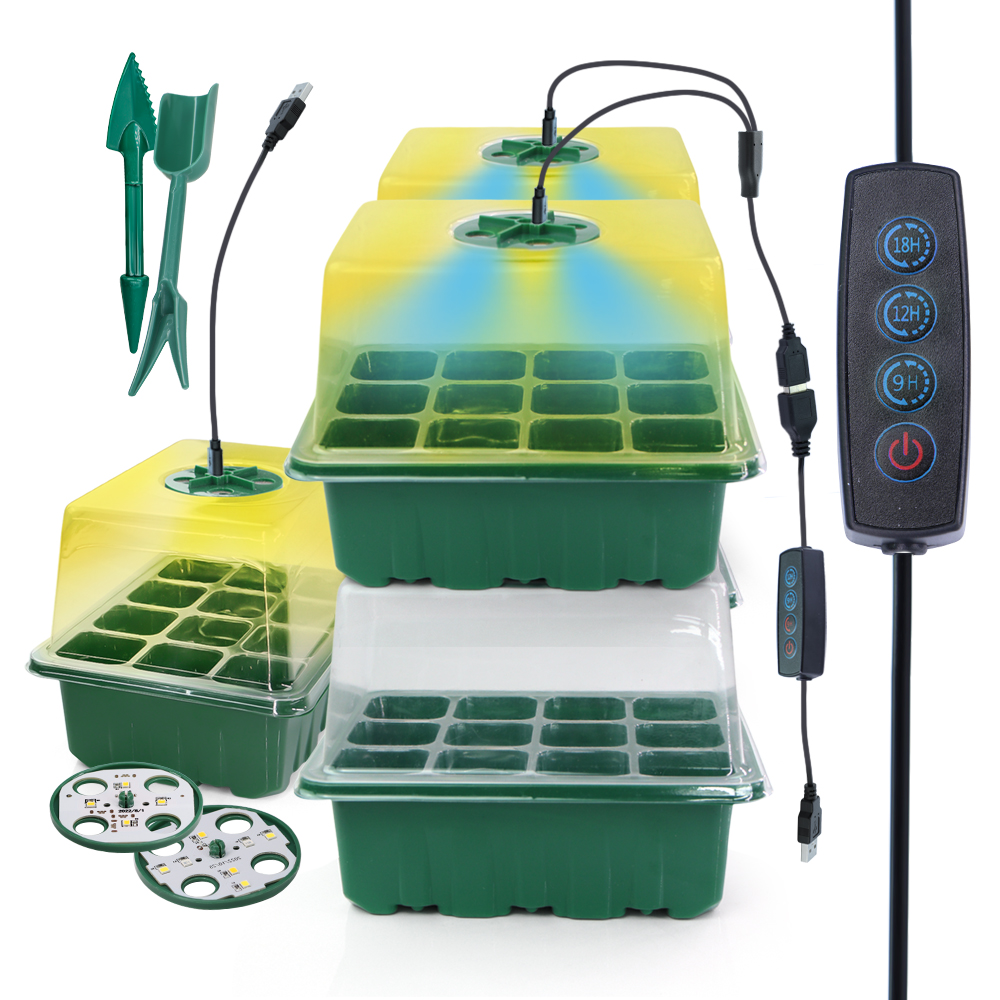 Led Grow Light - Pot Pembibitan LED dengan Lampu Tumbuh