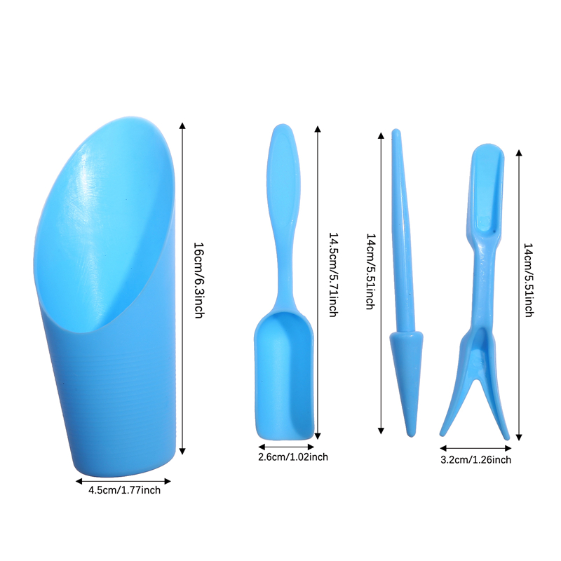 4 Buah/Set Sekop Ember Plastik - Gardening Tools Shovel ulasan dan harga