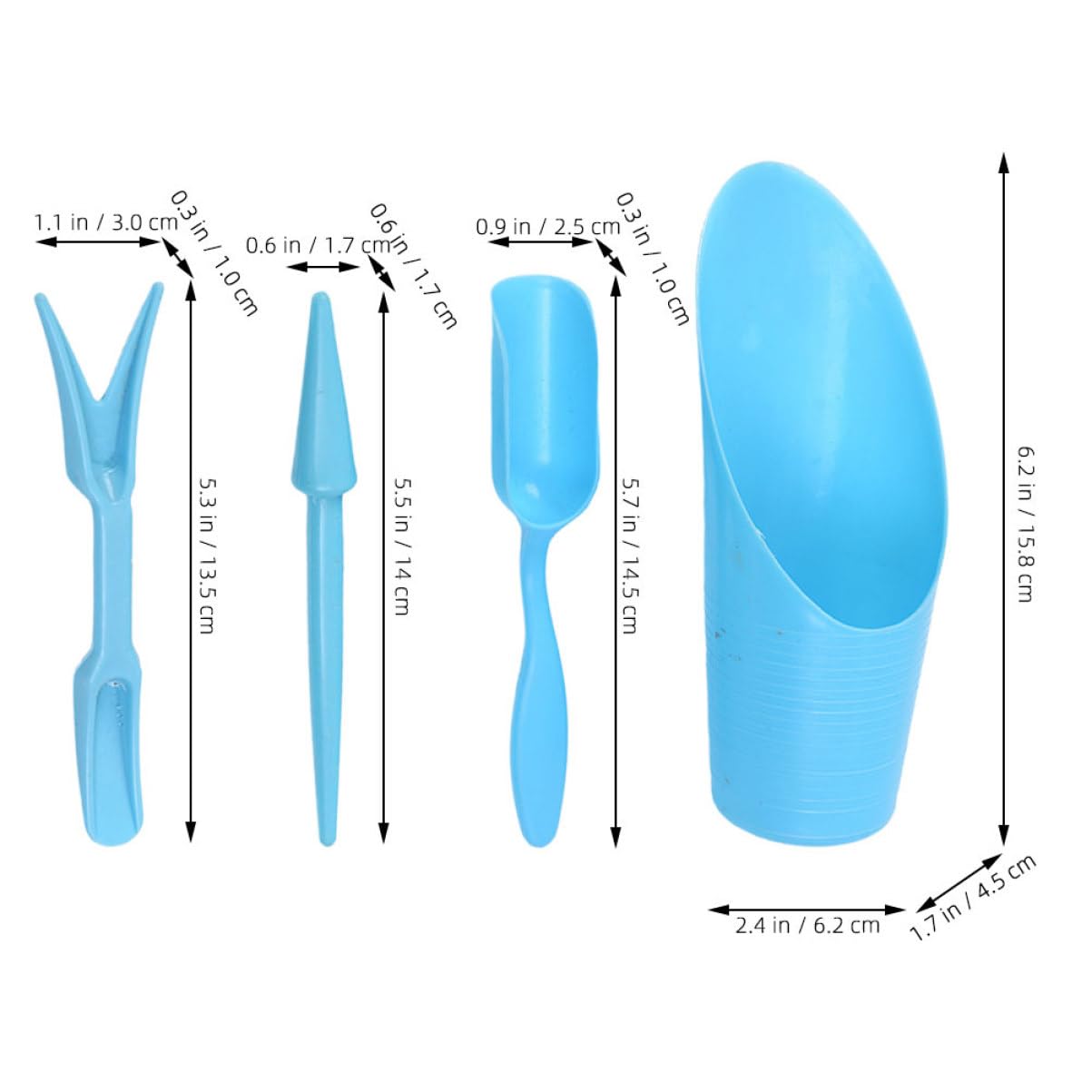 4 buah/set, ember plastik taha - Gardening Tools Shovel ulasan dan harga