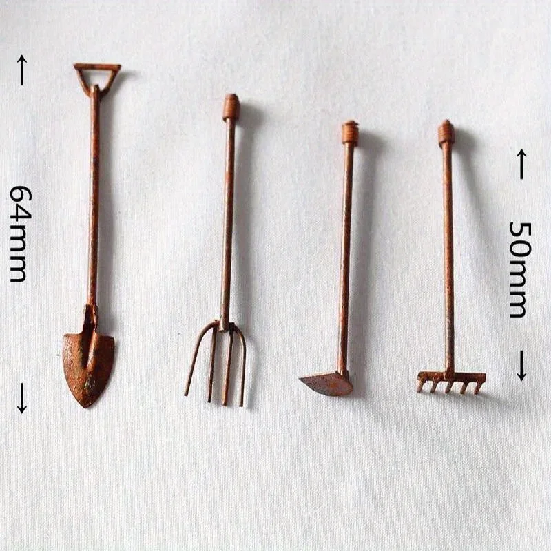 4 Pcs/Pack miniatur alat taman - Gardening Tools Toys ulasan dan harga