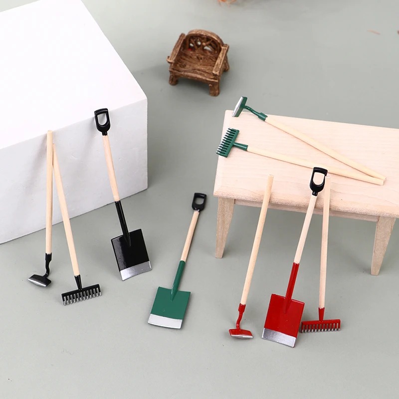 3 Buah 1:12 Miniatur Rumah Bon - Gardening Tools Toys ulasan dan harga