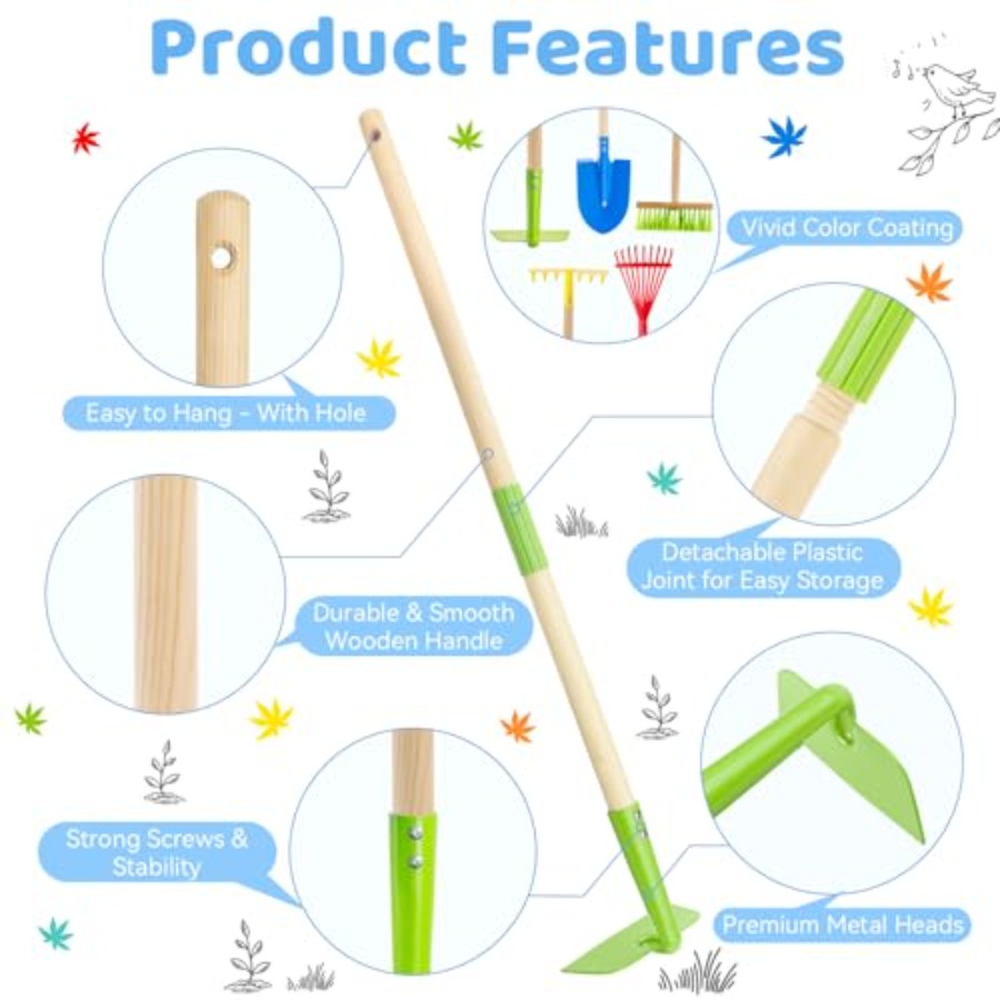 Set Peralatan Kebun: Cangkul,  - Gardening Tools For Toddlers ulasan dan harga