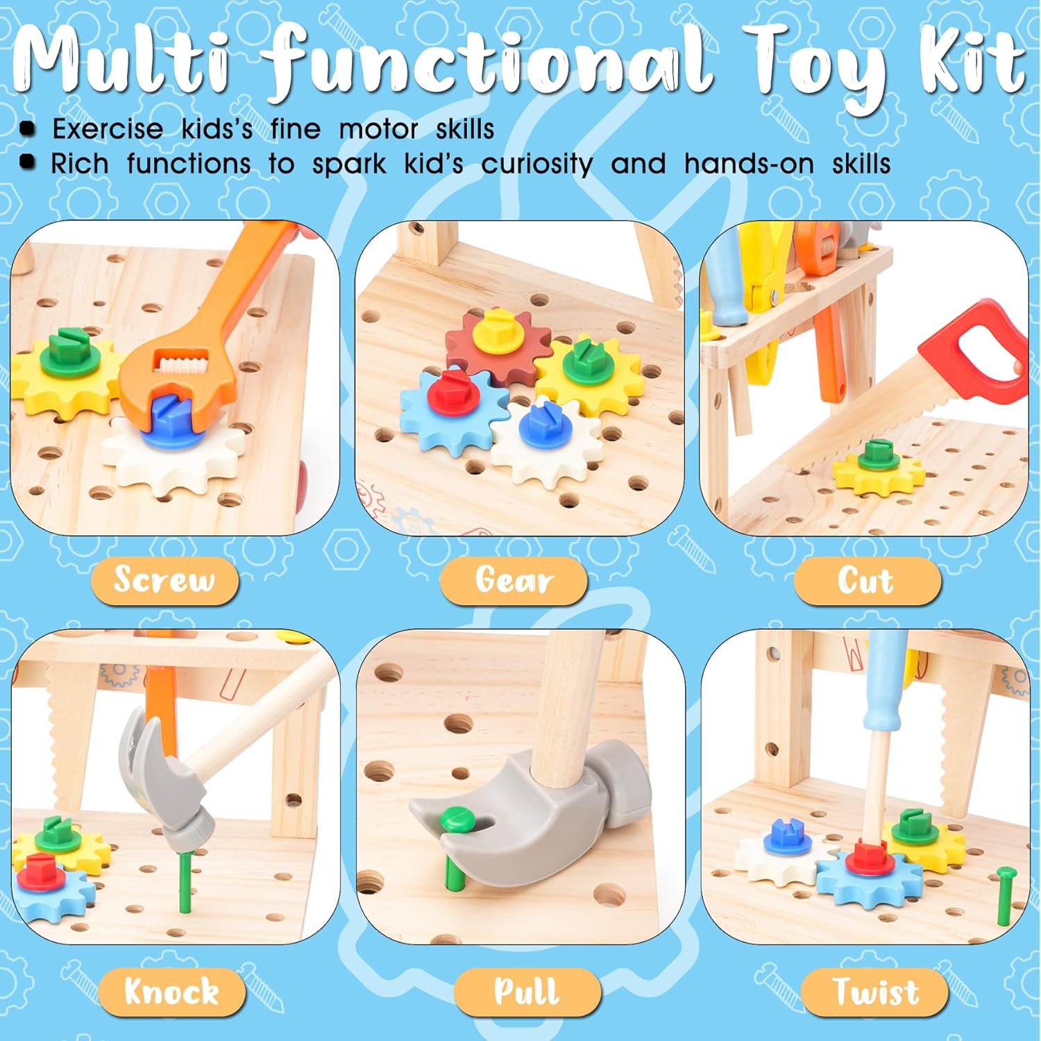 Bangku Perkakas Kayu untuk Ana - Gardening Tools For Toddlers ulasan dan harga