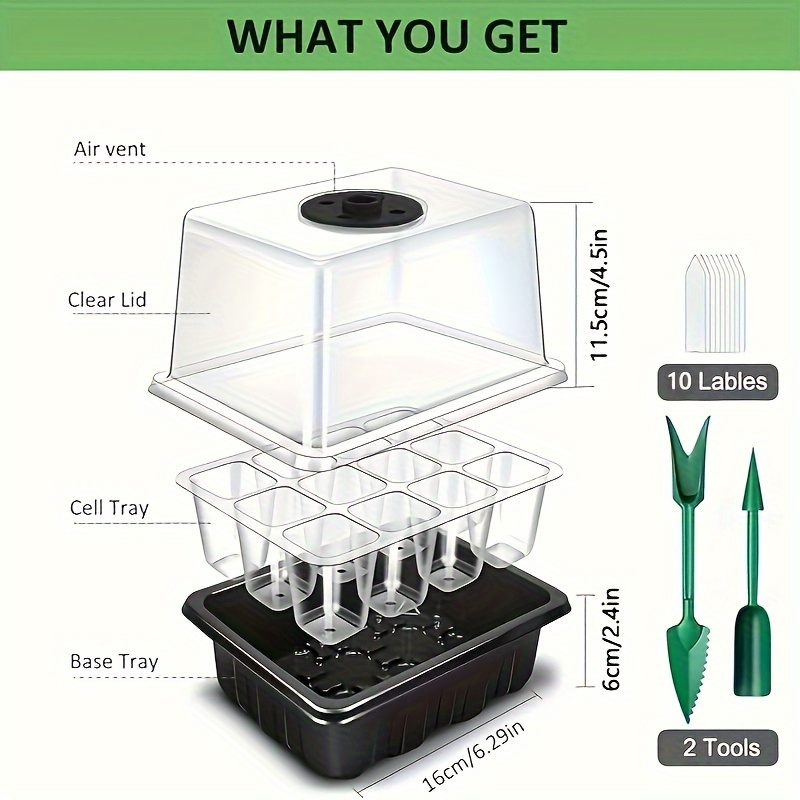 Kit Pemula Penyemaian 1/2/3 Se - Led Grow Light ulasan dan harga