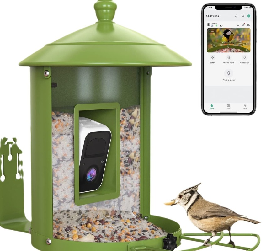 Pengumpan burung cerdas AI den - Gardening Tools With Definition ulasan dan harga
