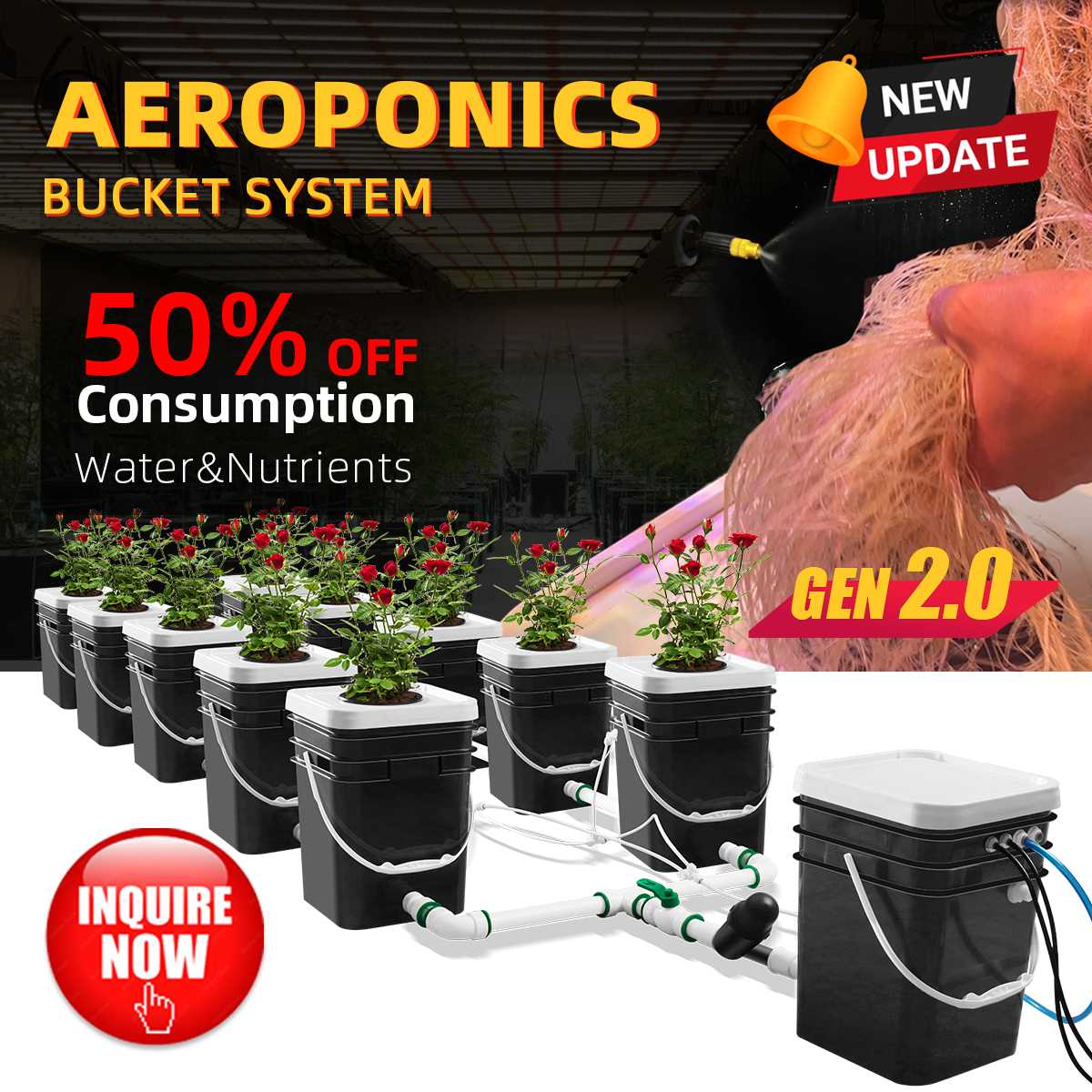 Sistem Irigasi Hidroponik Peny - Gardening Tools Best Quality ulasan dan harga