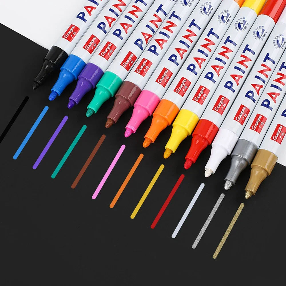 1-12 buah pulpen cat permanen  - Garden Row Marker ulasan dan harga